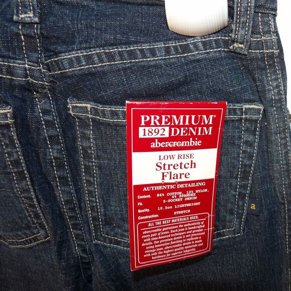 Abercrombie Low Rise Stretch Flare 1892 Denim SIZE 7 - Picture 3 of 4